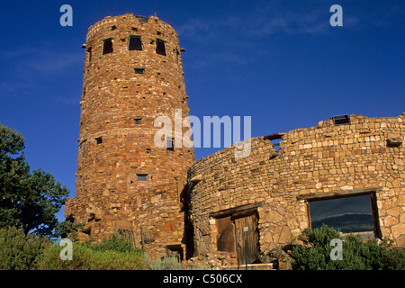 Der Desert View Watchtower South Rim, Grand Canyon Nat. PK, ARIZONA Stockfoto