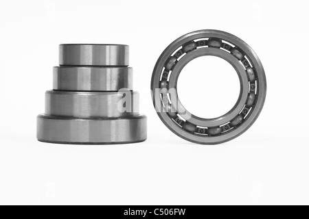 Dieses Foto zeigt die Lager auf weißem Hintergrund Stockfoto