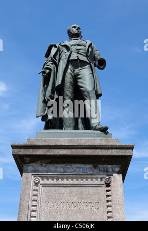 Statue der Minenbesitzer und Gründer Henri de Gorge, Le Grand Hornu, Hornu, Belgien; Stockfoto