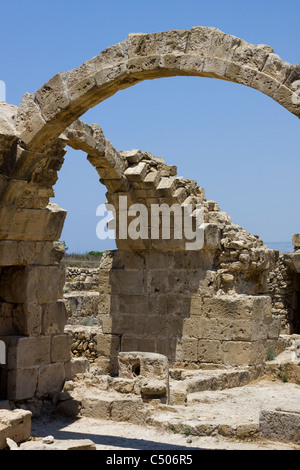 Zypern Paphos Archaeological Park Bogen [Ruinen der Kirche] Stockfoto