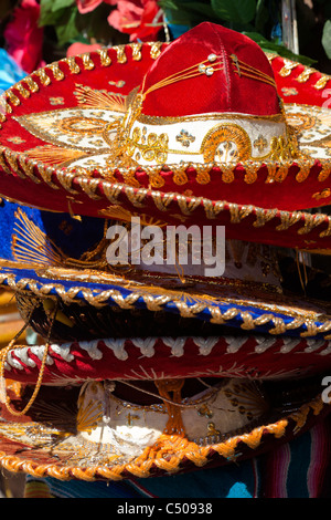 Stapel von mexikanischen sombreros Stockfoto