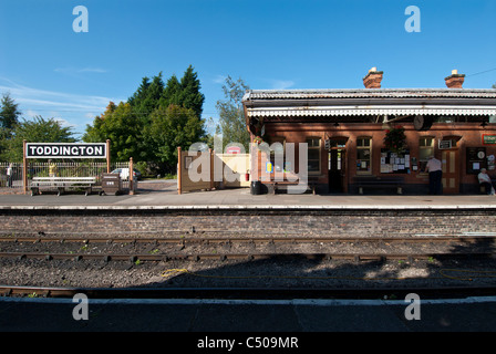 Gloucester und Warwickshire Bahnhof an Toddington Stockfoto