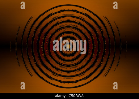 Abstrakte Kreise Symbol. Hochauflösende Hintergrund Illustration. Stockfoto