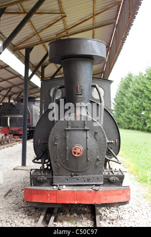 Alte Lok und Zug Museum, Uzicka Pozega, Serbien Stockfoto