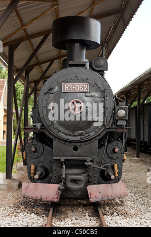 Alte Lok und Zug Museum, Uzicka Pozega, Serbien Stockfoto