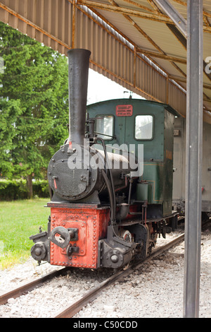 Alte Lok und Zug Museum, Uzicka Pozega, Serbien Stockfoto