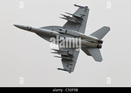 Eine Boeing F/A18 Super Hornet der US Navy Stockfoto