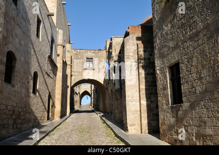 Rhodos. Dodekanes-Inseln. Griechenland. Allee der Ritter (Ippoton), Altstadt, Rhodos-Stadt. Stockfoto