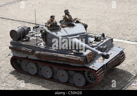 Ferngesteuerte Modell deutschen zweiten Weltkrieg Tank. Stockfoto