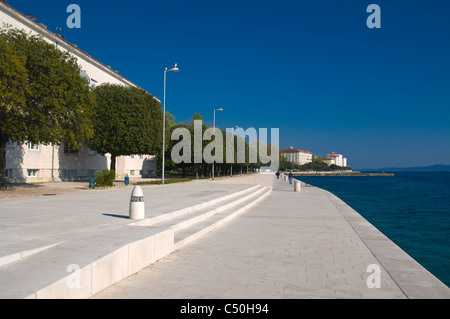 Obala Kralja Petra Kresimira IV Strandpromenade Zadar Dalmatien Kroatien Nordeuropa Stockfoto