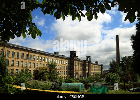 Salts Mill, Teil des Weltkulturerbes in Saltaire in West Yorkshire, England Stockfoto