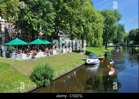 Gracht in Friedrichstadt Stockfoto