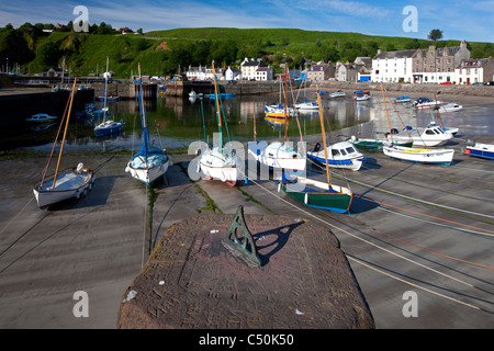 Stonehaven Hafen an einem Sommertag, Aberdeenshire, Schottland Stockfoto