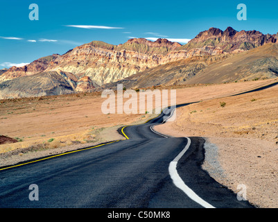 Künstler fahren. Straße. Death Valley Nationalpark, Kalifornien. Stockfoto