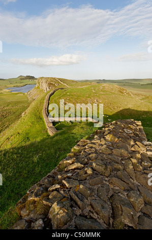 Sommerabend am Hadrianswall Stockfoto