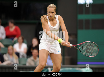 SABINE LISICKI Deutschland Deutschland WIMBLEDON LAWN TENNIS CLUB WIMBLEDON ENGLAND 23. Juni 2011 Stockfoto