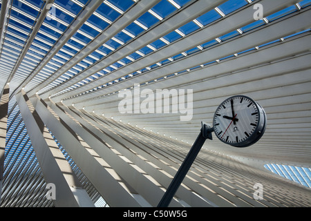 Gare de Liège-Guillemins Bahnhof, Liege, Wallonien, Belgien, Europa Stockfoto