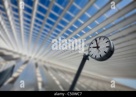 Gare de Liège-Guillemins Bahnhof, Liege, Wallonien, Belgien, Europa Stockfoto