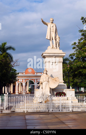 Park und Statue von Jose Marti, Cienfuegos, Kuba Stockfoto