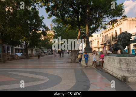 Paseo del Prado, alte Stadt Havanna, Stockfoto