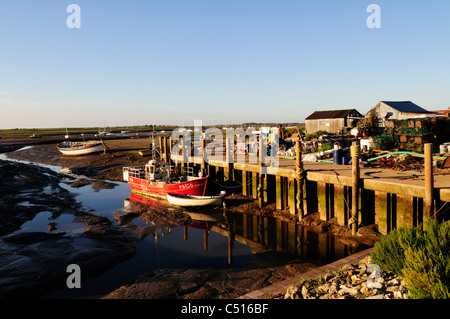 Die Fishermans Kai bei Brancaster Staithe, Norfolk, England, UK Stockfoto