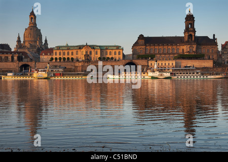 Dresden bin Morgen | Dresden am Morgen Stockfoto