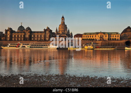 Dresden bin Morgen | Dresden am Morgen Stockfoto