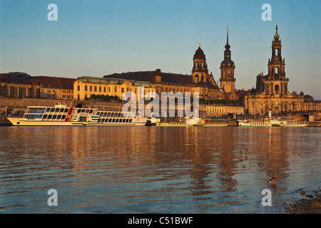 Dresden bin Morgen | Dresden am Morgen Stockfoto