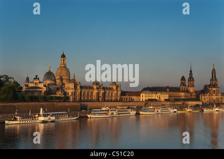 Dresden bin Morgen | Dresden am Morgen Stockfoto