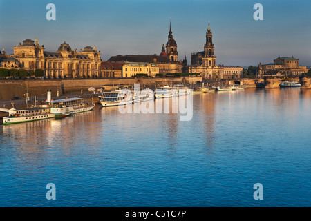 Dresden bin Morgen | Dresden am Morgen Stockfoto