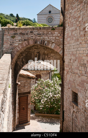 Blick auf die Altstadt von Assisi, Italien Stockfoto