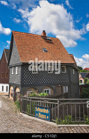 Umgebindehaus in der Oberlausitz | Umgebindehaus Oberlausitz Stockfoto