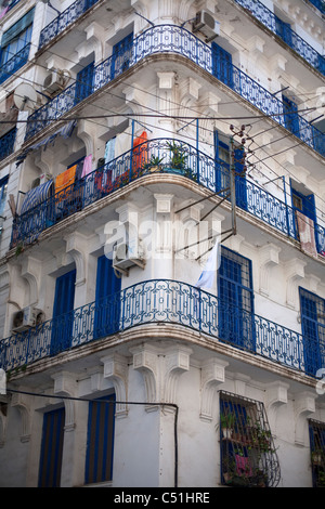 Mehrfamilienhaus, Algier, Algerien, Nordafrika Stockfoto