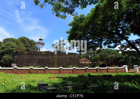 Thalassery Fort ist in Thalassery (Tellicherry) eine Stadt im Bundesstaat Kannur Bezirk von Kerala in Südindien. Stockfoto