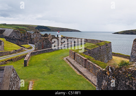 High Angle View of Fort Charles in Kinsale Hafen, County Cork, Irland Stockfoto