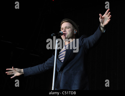 Olly Murs Konzert im Ingleston royal Highland Showground Edinburgh. Stockfoto