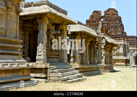 Vitthala-Tempel in Hampi, Karnataka, Indien. Stockfoto