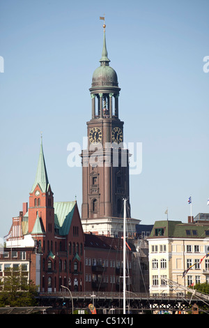 die Kirche Sankt Michaelis, genannt "Michel" in der freien und Hansestadt Stadt Hamburg Stockfoto