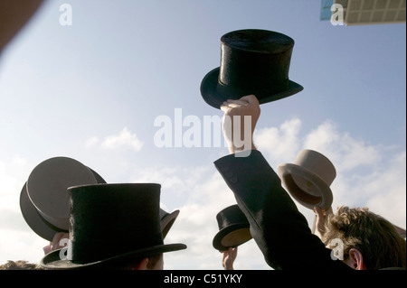 Tag des Rennens für Royal Ascot, wenn es während der Sanierung des Ascot Racecourse in York war. York. Stockfoto