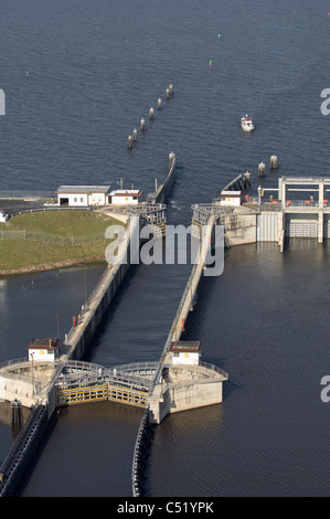 Hafen Mayaca Sperre zwischen Lake Okeechobee und des Kanals Saint Lucie Stockfoto