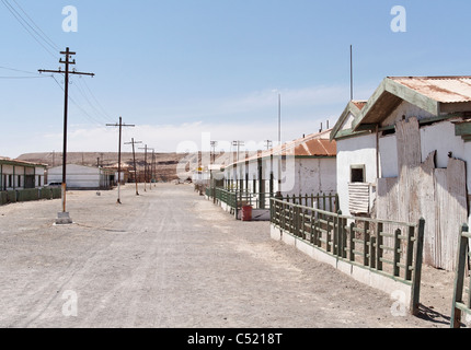 Humberstone, Geisterstadt in Chile, Südamerika Stockfoto