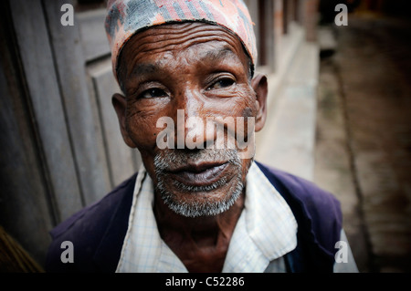 Eine Szene in Bhaktapur, Nepal. Stockfoto