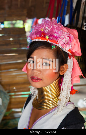 Ein "Langhals" in Nord-Thailand Stockfoto