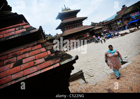 Eine Szene in Bhaktapur, Nepal. Stockfoto