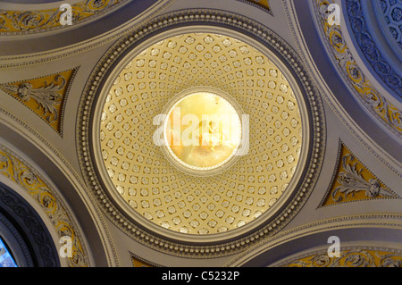 Decke, Nikolaikirche Kirche, Leipzig, Sachsen, Deutschland, Europa Stockfoto