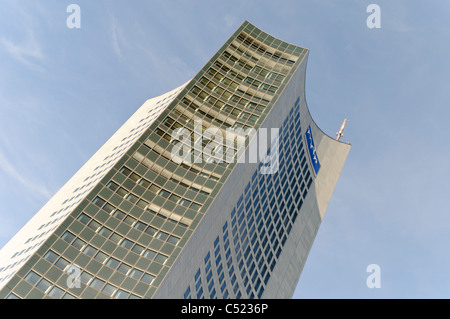 City-Hochhaus Wolkenkratzer, Panorama Tower, MDR, Leipzig, Sachsen, Deutschland, Europa Stockfoto