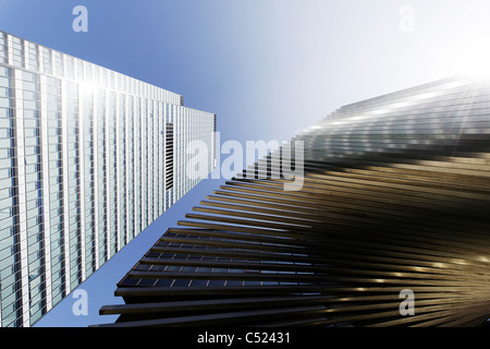 DZ Bank Tower, SELMI-Stadt Wolkenkratzer, 142 Meter hoch, kreative, urban, Platz der Republik, Frankfurt Am Main, Hessen, Deutschland Stockfoto