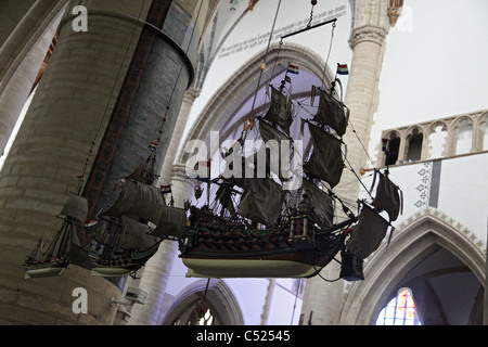 Im Inneren der St. Bavo Kirche in Haarlem Stockfoto