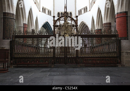 Im Inneren der St. Bavo Kirche in Haarlem Stockfoto