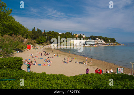 Bacvice Strand Split Dalmatien Kroatien Europa Stockfoto